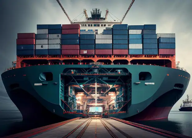 FLC Freight worker scanning cargo for inventory management