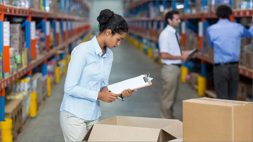 Cargo inspection by FLC Freight customs clearance staff