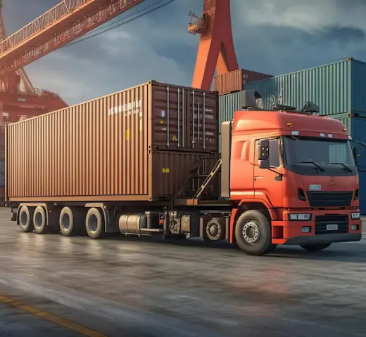 Aerial view of FLC Freight handling complex project cargo