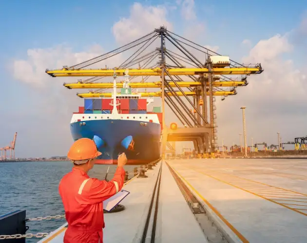 FLC Freight RoRo shipping in action at sunset