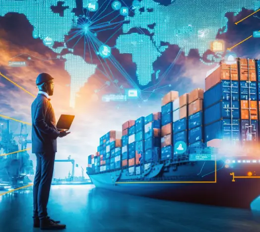 FLC Freight aircraft on the runway in Dubai airport